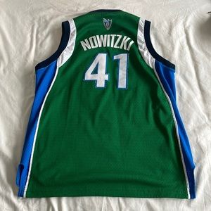 Dallas Mavericks Alternate Green #41 Dirk Nowitzki Jersey